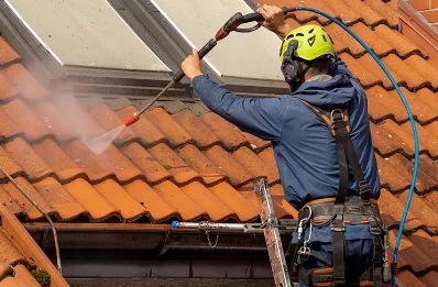 Démoussage et hydrofuge de toiture à Larzac